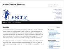 Tablet Screenshot of lancercreative.com